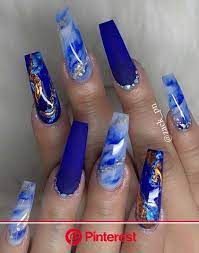 Ahead, 23 of the cutest manicure ideas on instagram for short nails. 40 Fabulous Nail Designs That Are Totally In Season Right Now In 2020 Blue Acrylic Nails Cute Acrylic Nail Designs Best Acrylic Nails Clara Beauty My