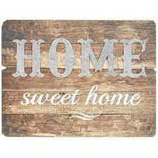 Home Sweet Home Metal Wood Wall Decor Wood Home Decor Unique Home Decor Wood Wall Decor