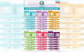 The tabs on top of page let you see. Euro 2021 Le Calendrier A Imprimer Des Poules Et Du Tableau Final Le Parisien