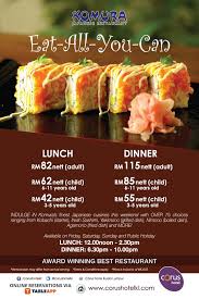 Indulge in the best of sashimi, sushi kampachi is one of kl's star japanese restaurants since it was established in the equatorial hotel kuala lumpur over 40 years ago. Mitasu Japanese Restaurant Buffet Price 2019 Latest Buffet Ideas