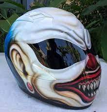 Airbrush Motorcycle Helmet Joker Custom Full Face Helmet Dot Approved Free Shipping Airbrushed Helmets Helmet Custom Helmets