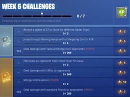 Learn about the damage numbers and indicators in fortnite battle royale in this guide! Fortnite Season Six Week Five Challenges Guide Xblafans