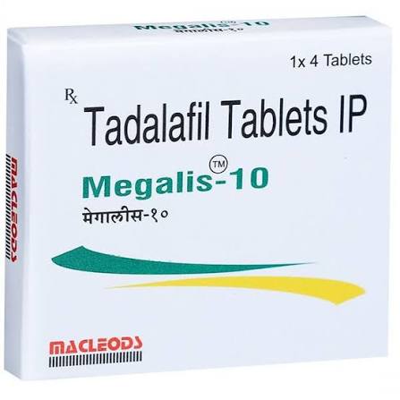 10mg Megalis Tadalafil Tablet at ₹ 250/stripe | Erectile Dysfunction Medicine in Surat | ID: 25326929391