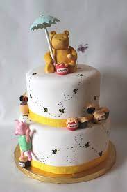 Classic Winnie The Pooh Baby Shower Cake Winnie The Pooh Cake Baby Shower Cakes Shower Cakes