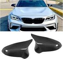 Amazon.com: 2PCS Carbon Fiber Mirror Cover Caps Car Exterior ...