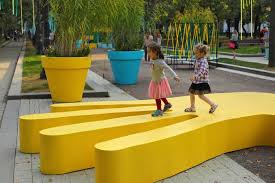 Studio Fink Matthew Childs Design Collaborated On Temporary Landscape Play Installation In Moscow Playground Design Landscape Plans City Playground