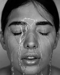 Wet Face Water Rosto Molhado Portrait Photography Black And White Photography Portraits Creative Portrait Photography Self Portrait Photography