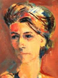 Listed Artist Charles Keller (1914-2006) Signed Oil Painting Portrait Circa  1965