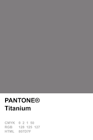 Pantone 2015 Titanium In 2019 Pantone Pantone Colour