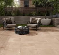 Alor Outdoor Beige Stone Effect Floor Tiles - 600 x 600mm
