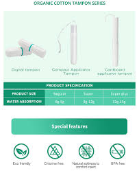 Organic tampons and pads decompose much faster than conventional products. Disposable Free Sample Feminine Hygiene Product Oxygen Organic Cotton Tampon Brands For Women Female Buy Organic Cotton Tampons Hygienic Tampons Organic Tampons Product On Alibaba Com