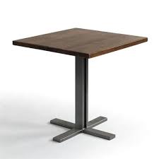 Square Reclaimed Wood Cafe Tables Custom Made In The Usa Furniture Wood Cafe Cafe Tables