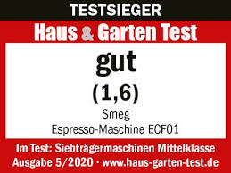 Die themen wohnen (unterhaltungselektronik, reinigungsgeräte), küche (küchengroßgeräte, küchenkleingeräte), bad. Smeg Espressomaschine Ganz Vorne Bei Haus Garten Test