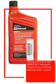 Genuine Ford Xt 5 Qm Mercon V Automatic Transmission And Power Steering Fluid 1 Quart Automatic Transmission Transmission Fluid