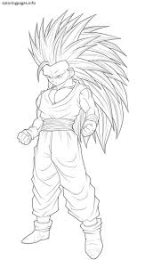 Goku Super Saiyan 3 Coloring Pages Super Coloring Pages Goku Pics Coloring Pages