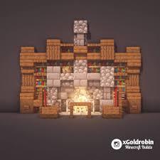Goldrobin Minecraft Builder On Instagram Tutorial Bookshelf With Fireplace Follow Xgoldrobin For Mo In 2020 Minecraft Designs Minecraft Room Minecraft Decorations