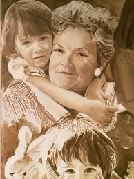 Nostalgic paintings of past memories and eras