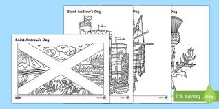 This lovely set of coloring sheets feature a selection of different images all related to this topic. St Andrew S Day Scottish Mindfulness Colouring Pages