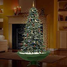 Snowing christmas tree, from our let it snow series, will create the perfect centerpiece to place gifts around. Home Depot Is Selling A Christmas Tree That Literally Snows And Plays Music
