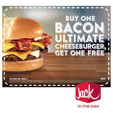 Bogo Free Bacon Ultimate Cheeseburgers At Jack In The Box Bacon Ultimate Cheeseburger Bacon Jack In The Box
