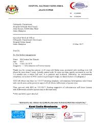 Bekijk foto's en video's op instagram die zijn gemaakt in 'hospital sultanah nora ismail batu pahat'. Referral Letter To Hsijb Ortho Onco Jurimi Neoplasms Medicine