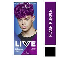 When purchasing a purple hair dye, there's no doubt you will be met with. Schwarzkopf Live Semi Permanent Hair Color For Men Flash Purple 094 Online Pound Store