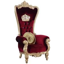 Grand European Luxury Furniture 35095 Queen Elizabeth Accent Chair Tufted Burgundy Red Fabric On Gold Mahogany Luxury Furniture Luxury Chairs Royal Furniture