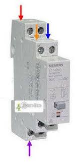 Cablage Branchement Telerupteur Siemens Unipolaire Voir Schema Contacteur Electrique Electricite Schema Cablage Electrique Maison