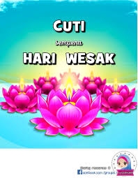Cuti hari wesak untuk negeri. Facebook