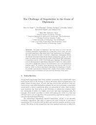 Maybe you would like to learn more about one of these? Pdf The Challenge Of Negotiation In The Game Of Diplomacy