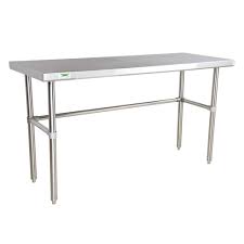 Regency 24 X 72 16 Gauge 304 Stainless Steel Commercial Open Base Work Table Stainless Steel Work Table Work Table Stainless Steel Table
