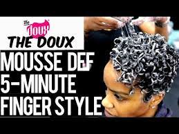 The Doux Mousse Def One Product Style In 5 Minutes Youtube Hair Mousse Short Bleached Hair Tapered Twa Hairstyles