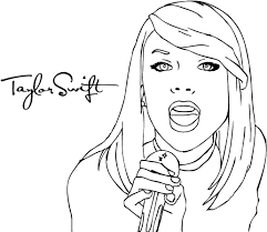View and download for free this taylor swift black white wallpaper which comes in best available resolution of 1920x1200 in high quality. Download Hd Drawing Taylor Swift 11 Taylor Swift Coloring Pages Transparent Png Image Nicepng Com
