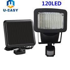 U Easy 120 Led Solar Light Led Flood Security Solar Garden Light With Pir Motion Sensor Wall Lamps Outdoor Emergency Solar Lights Solar Lights Garden Led Flood