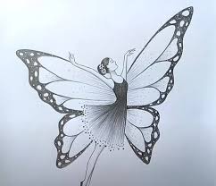 How To Draw A Girl With Butterfly Wings Step By Step Https Htdraw Com Wp Content Uploads 2 Easy Drawings Sketches Fairy Drawings Pencil Drawing Inspiration