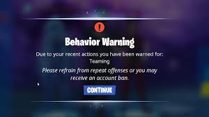 Official twitter account for #fortnite; Epic Games Are Providing Free Fortnite V Bucks For False Teaming Ban Warnings