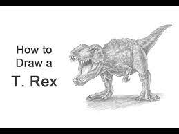 Learn how to draw t rex pictures using these outlines or print just for coloring. How To Draw A Tyrannosaurus Rex T Rex Roaring Youtube