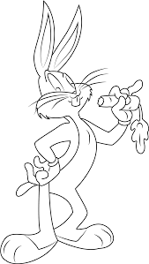 Do you love to color? Bugs Bunny Eating A Carrot Coloring Page Free Printable Coloring Pages For Kids