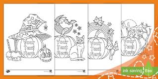 There are tons of great resources for free printable color pages online. Editable Halloween Pumpkin Colouring Pages