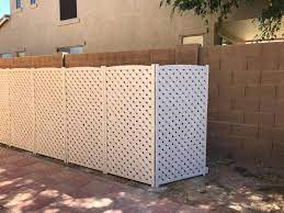 3 panel screen outdoor garbage concealment. Castlecreek 3 Panel Air Conditioner Screen 60 703595 Yard Garden At Sportsman S Guide