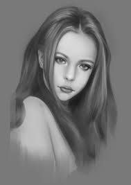 Study for practicing grayscale and facial anatomy