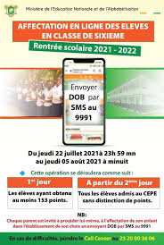 Un arrêté conjoint des ministres. Cote D Ivoire Rentree Scolaire 2021 2022 Affectation En Ligne Des Eleves En Classe De 6eme