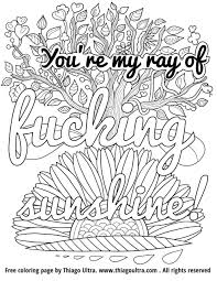 I first began to color mandalas (circular, geometric designs) about 8 years ago. Free Printable Coloring Pages For Adults Only Swear Words Pdf Astro Blog