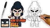 It has an outer, heavy outline and can be used as a coloring page. How To Draw Brawl Stars Carl Step By Step Youtube