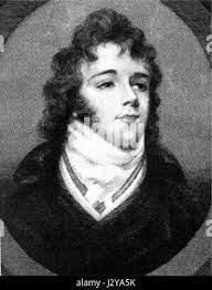 Beau Brummmell. Portrait de l'acteur américain du XIXe siècle, Richard  Mansfield, dans le rôle de la dandy régence, George Bryan 'beau' Brummell  (1778-1840), aquarelle de C A Muller, c. 1891 Photo Stock
