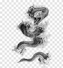 Get some snake tattoo design inspirations for your next inking? Rattlesnake Tattoo Flash Black And Gray Monochrome Snake Transparent Png