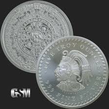 Golden State Mint Precious Metals 5 Oz Aztec Calendar Silver Round Aztec Calendar Silver Rounds Silver Bullion