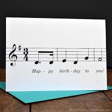 See more ideas about cards, inspirational cards, cards handmade. Happy Birthday Song Music Note Card Birthday Cards For Friends Music Greeting Cards Happy Birthday Song