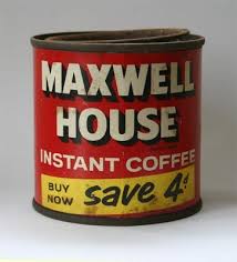 Old Maxwell House Instant Coffee Tin Coffee Folgers Coffee