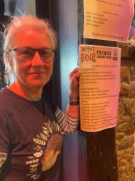 Rachel Neely and Barb Bricco check this goose bumper out